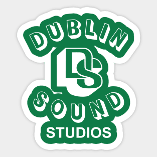 Dublin Sound Studios (white) Sticker